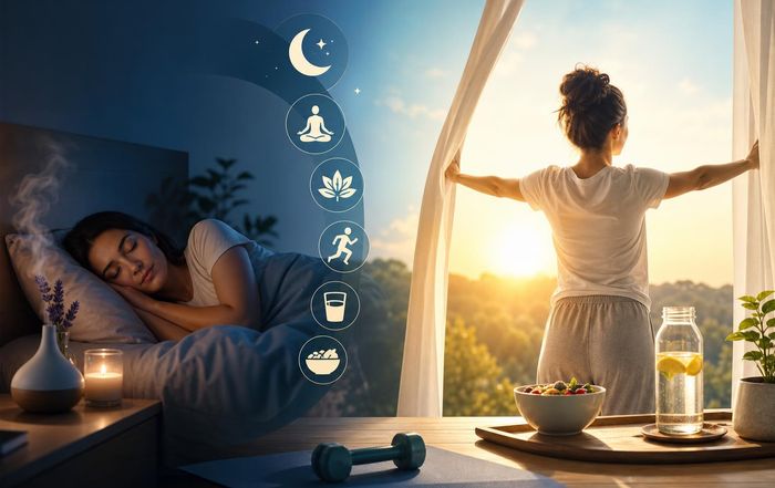 Article Image for Wellness Habits for Better Sleep and Morning Energy